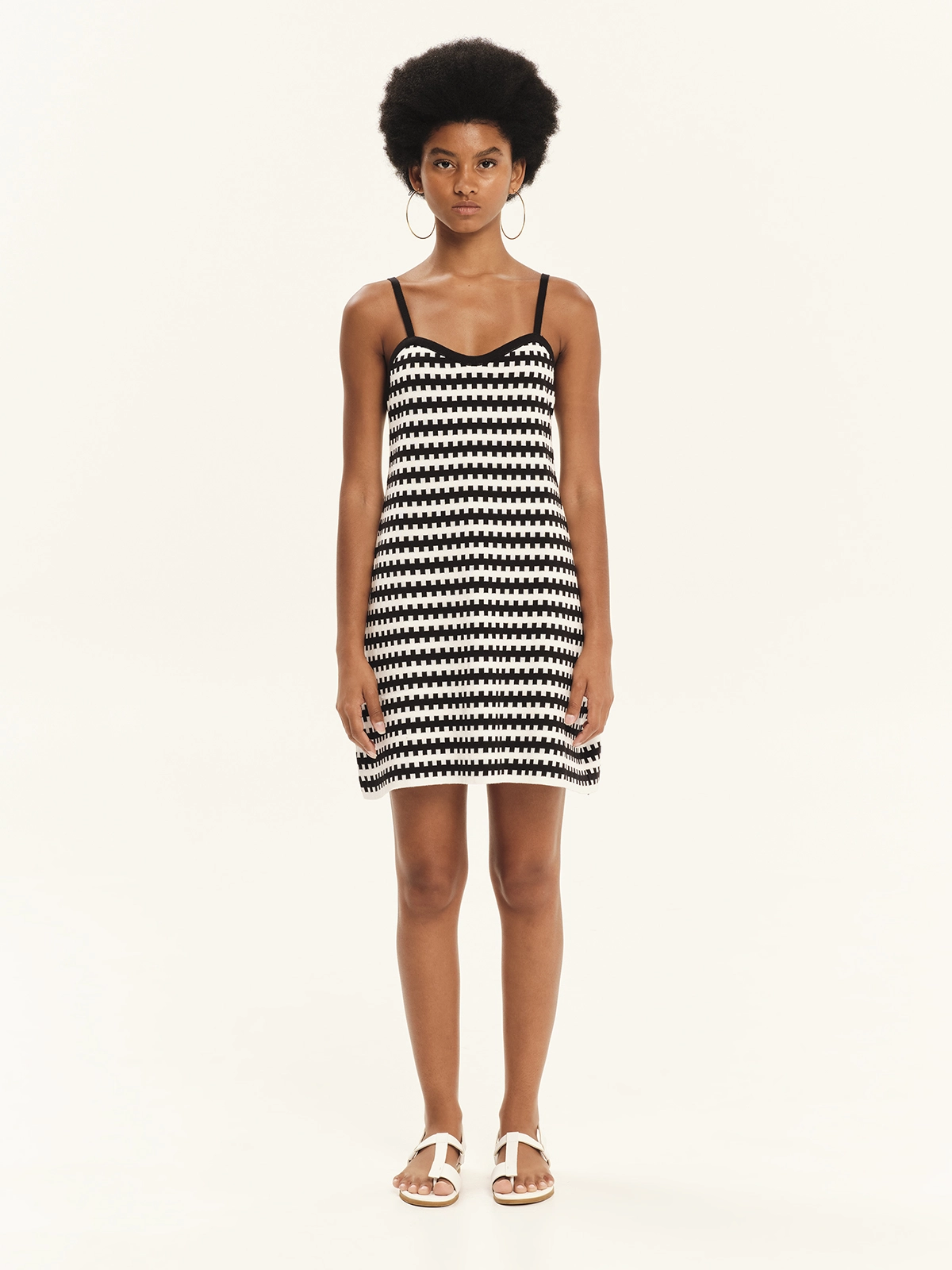 KOURBELA_Dress_S26229_ WhiteBlack_1