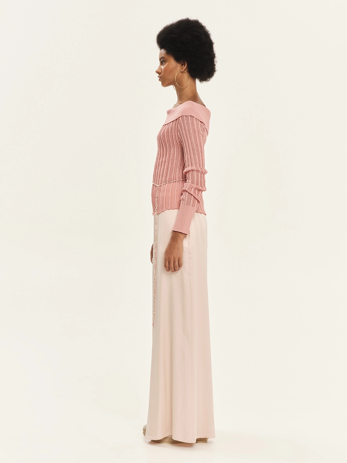 KOURBELA_KnitBlouse_S26282& Trousers_S26448_Pink _2