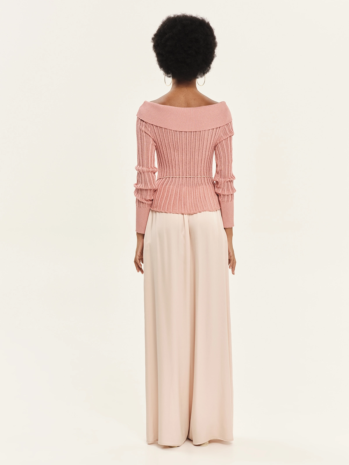KOURBELA_KnitBlouse_S26282& Trousers_S26448_Pink _3