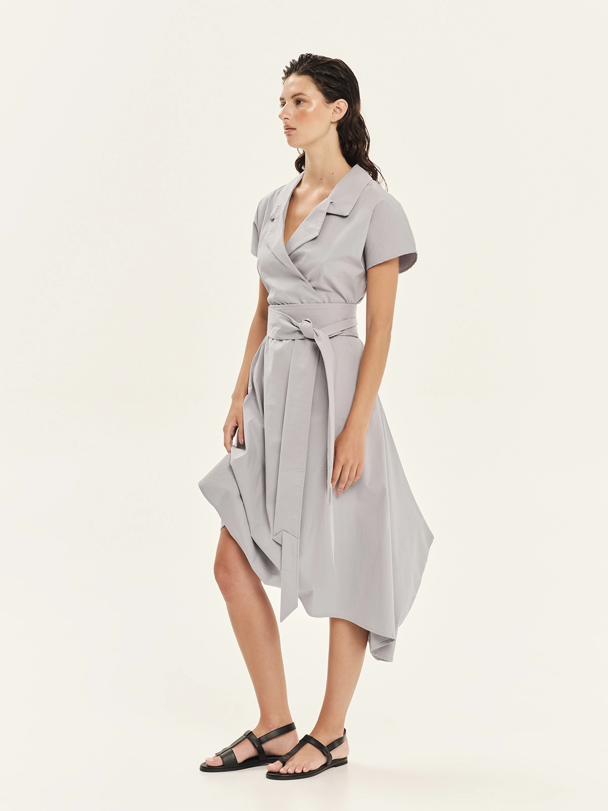 KOURBELA_Dress_S26414_Grey_2