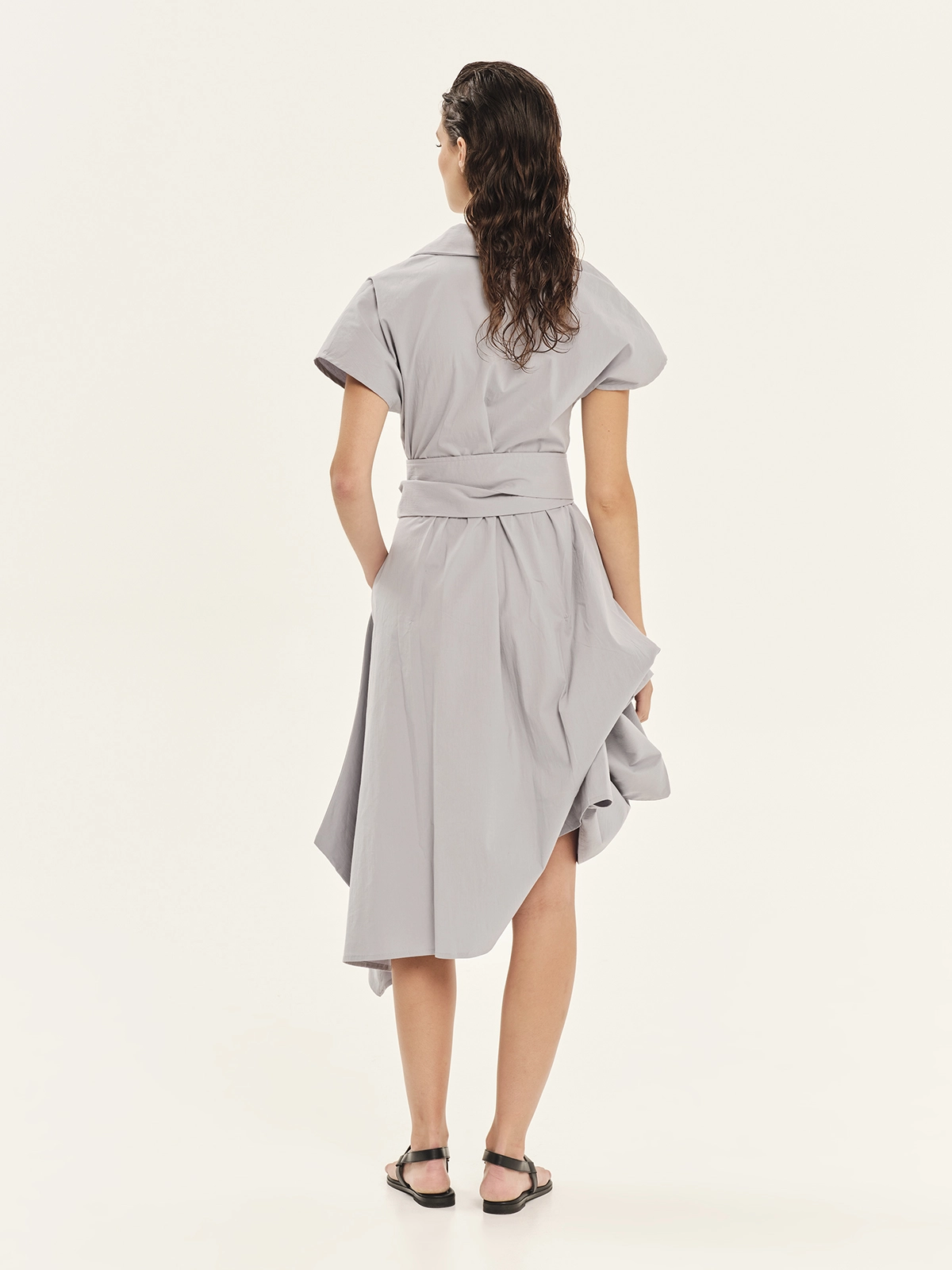 KOURBELA_Dress_S26414_Grey_3