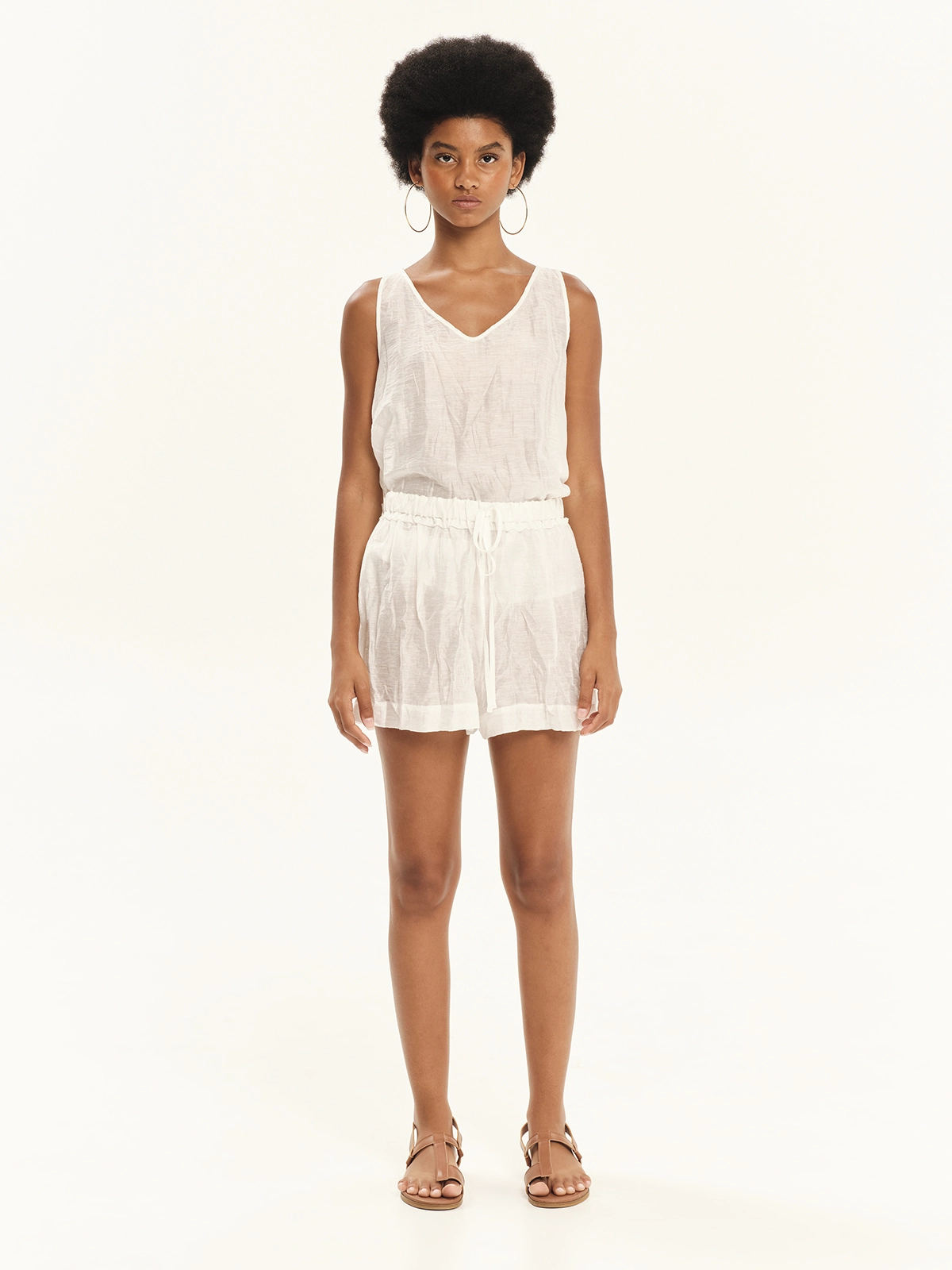 KOURBELA_Shorts_S26346_White_2