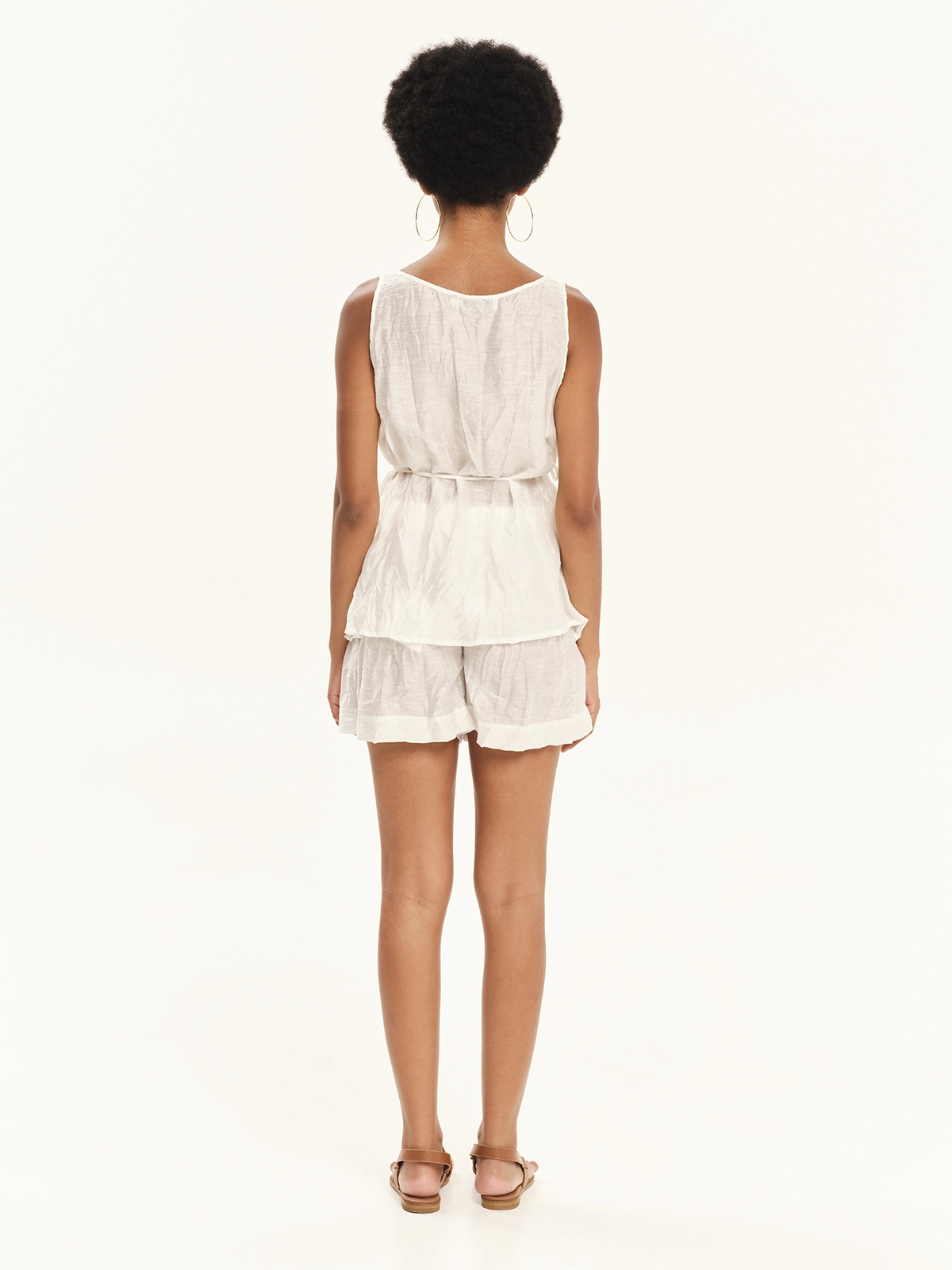 KOURBELA_Shorts_S26346_White_4