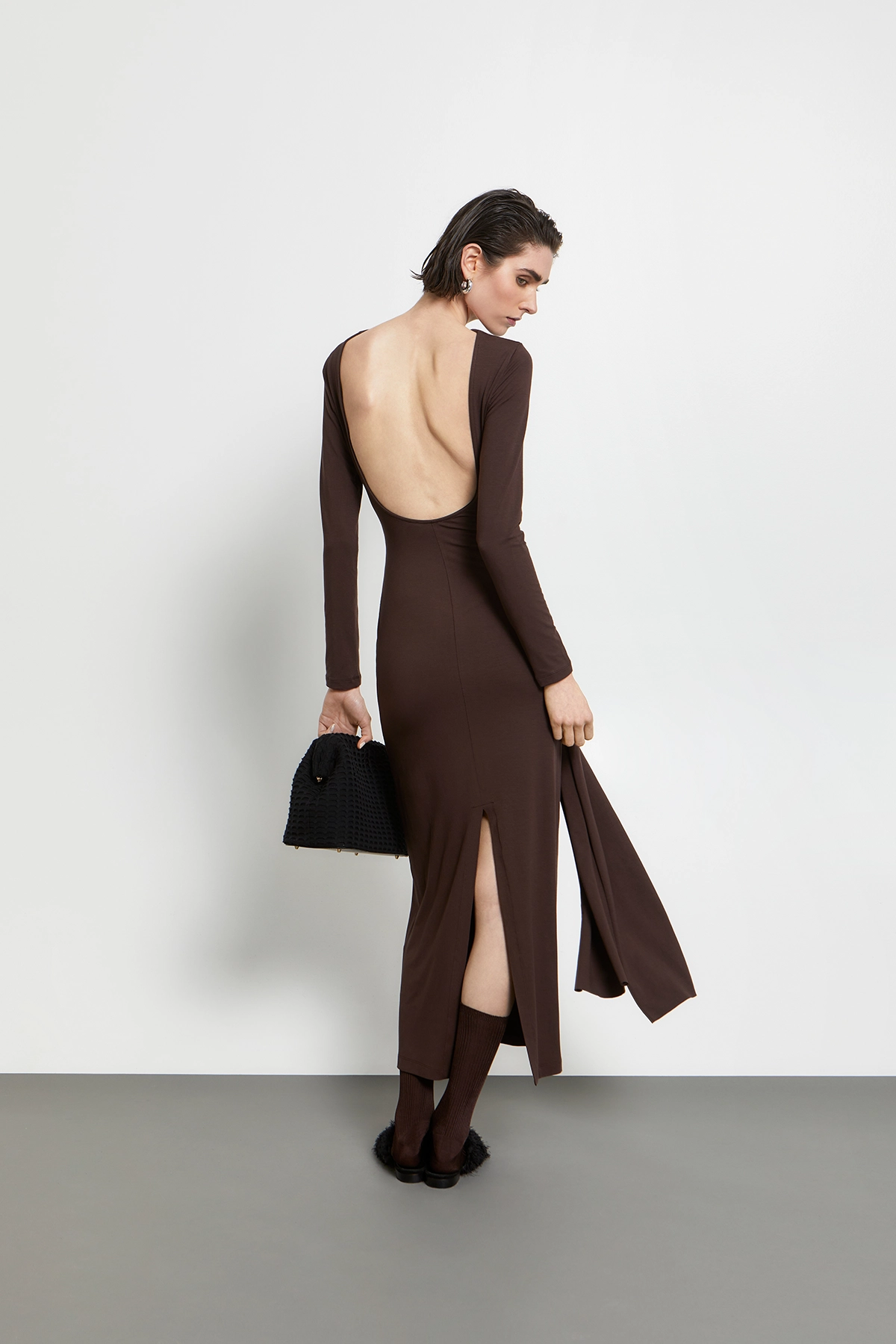 KOURBELA_Dress_W26269_Brown_2